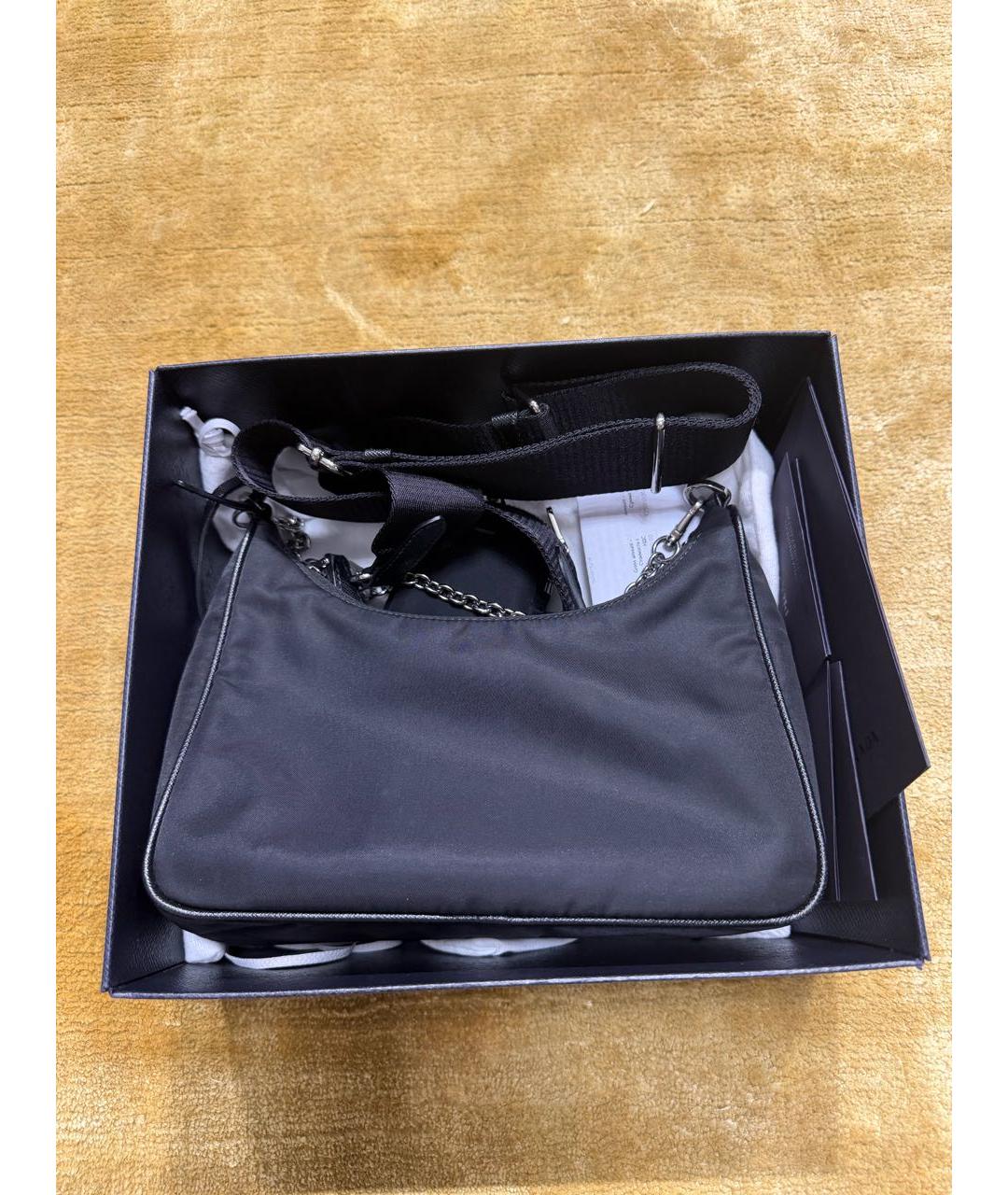 PRADA Черная сумка через плечо, фото 3