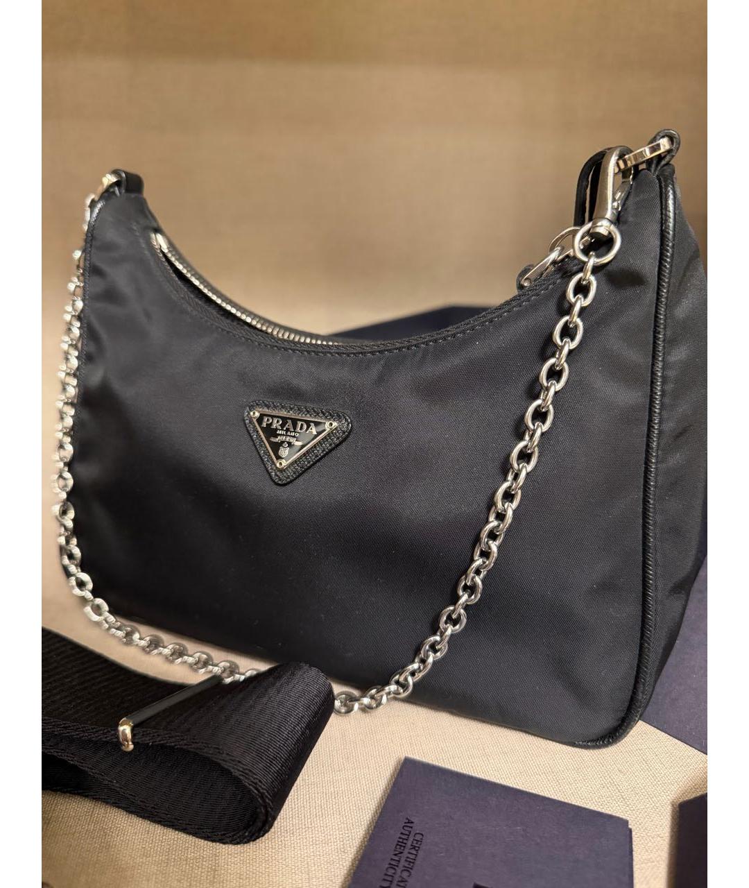 PRADA Черная сумка через плечо, фото 2