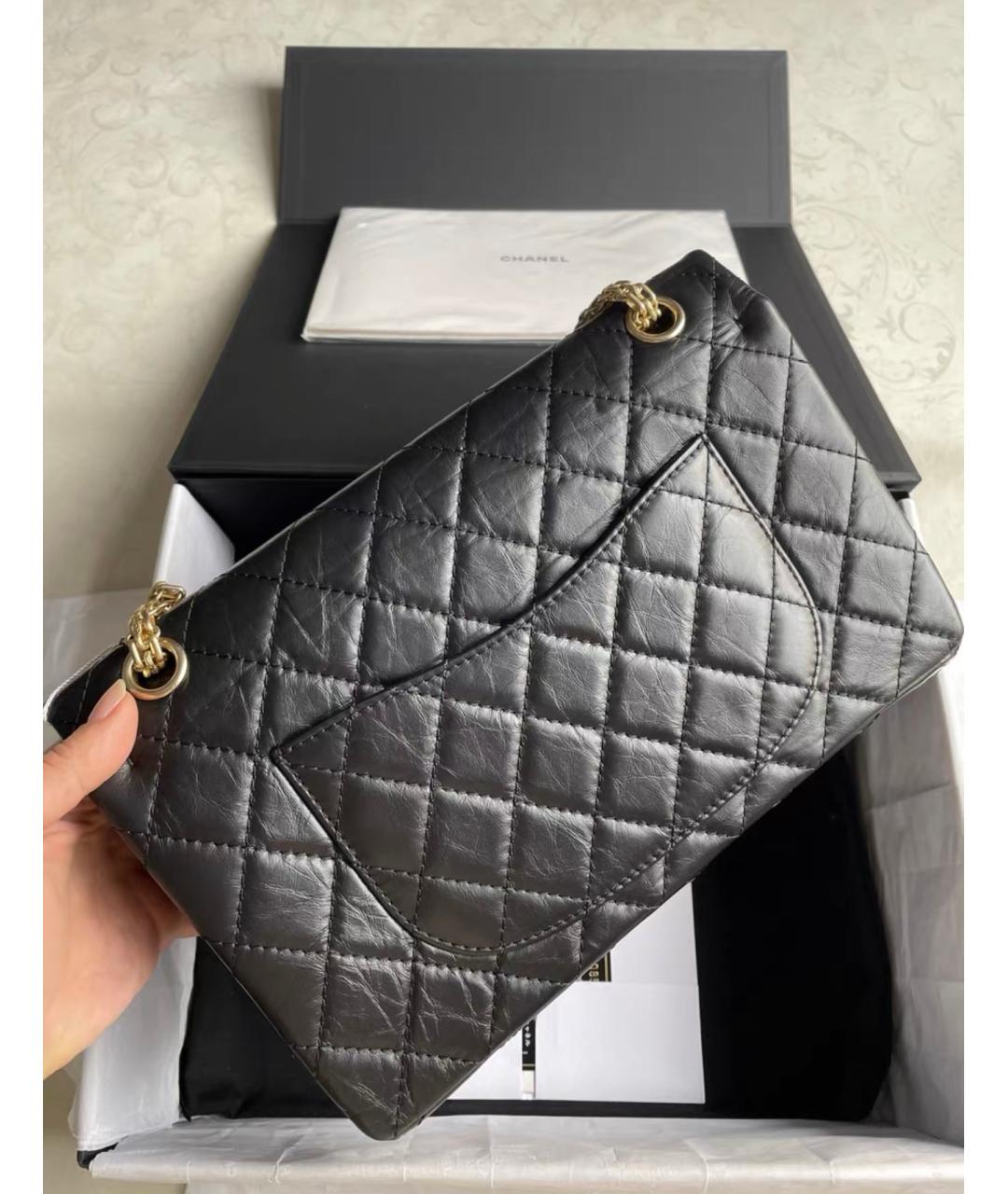 CHANEL Черная кожаная сумка через плечо, фото 4