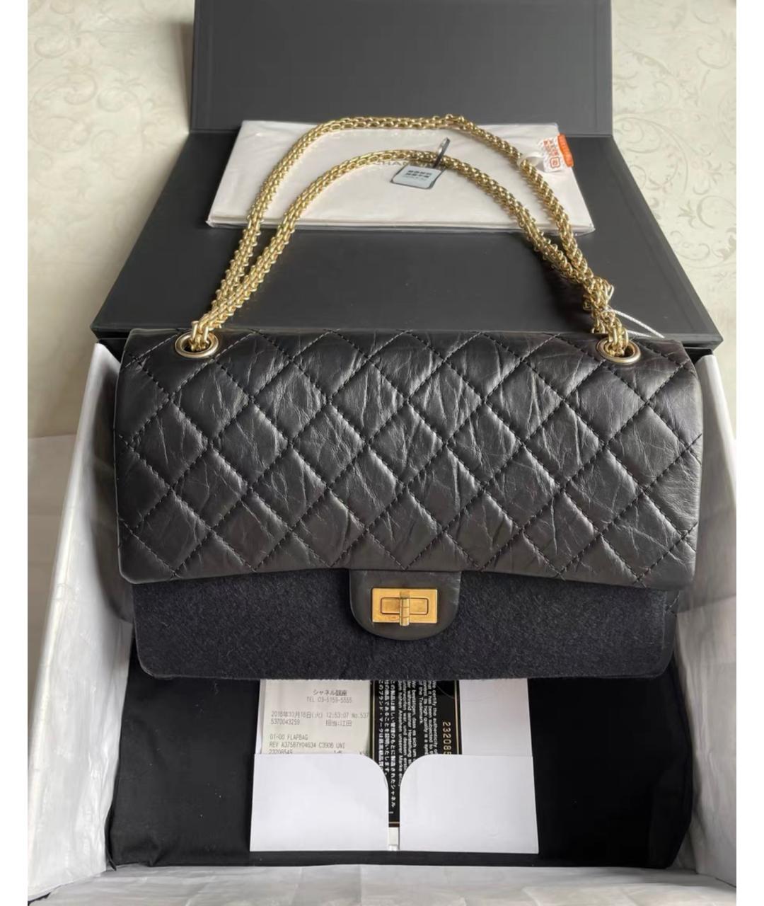 CHANEL Черная кожаная сумка через плечо, фото 2