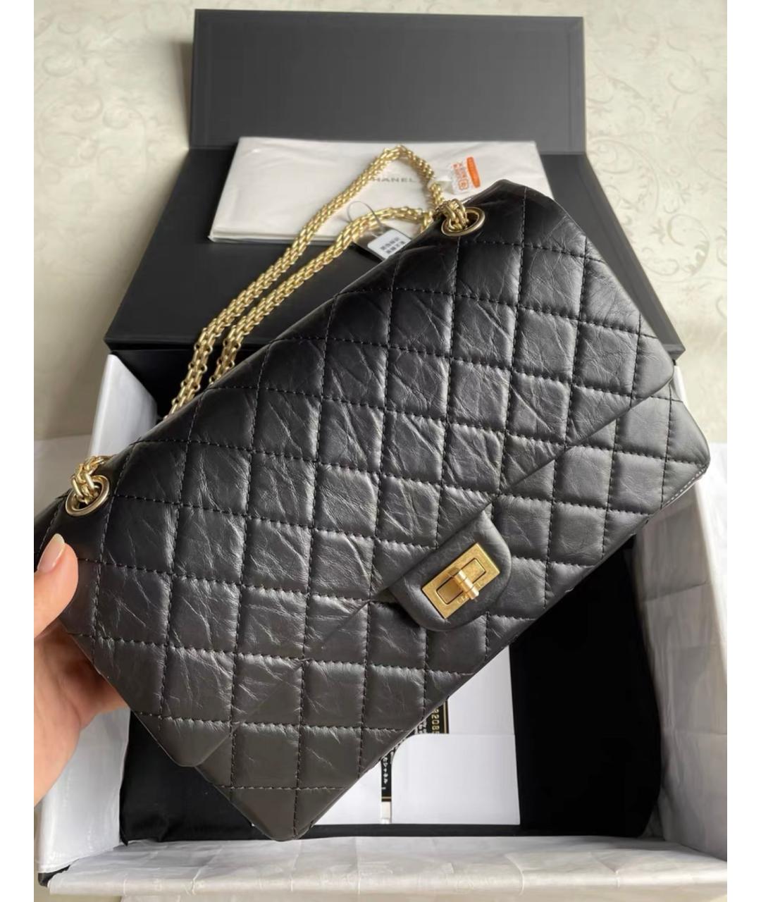 CHANEL Черная кожаная сумка через плечо, фото 3