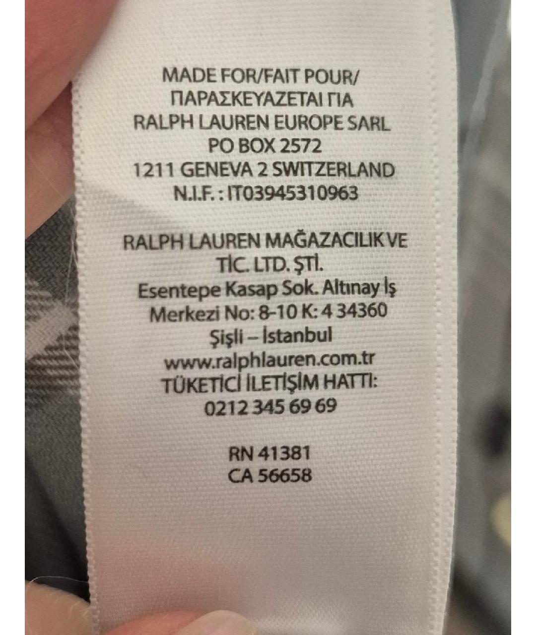 RALPH LAUREN Мульти хлопковая рубашка, фото 4