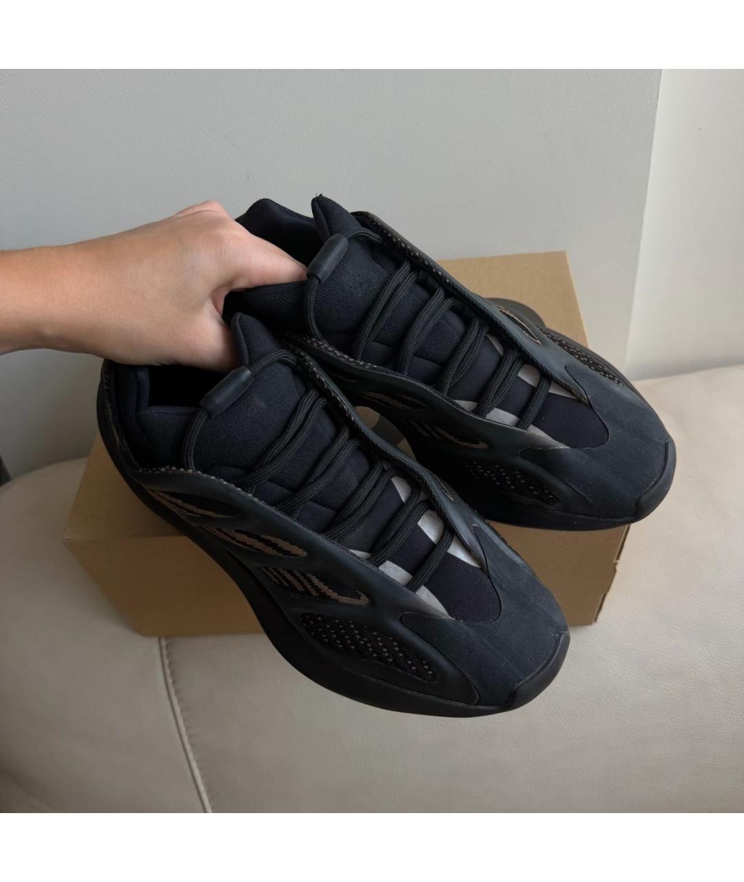 ADIDAS YEEZY Черные текстильные кроссовки, фото 3