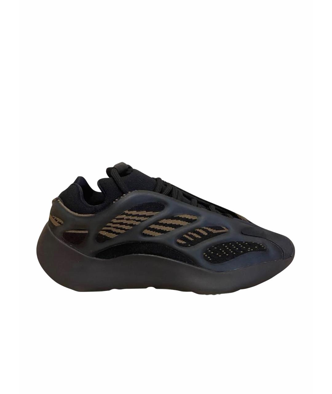 ADIDAS YEEZY Черные текстильные кроссовки, фото 1