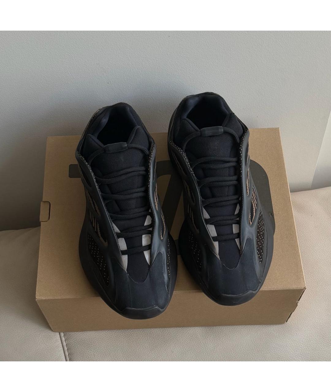 ADIDAS YEEZY Черные текстильные кроссовки, фото 2