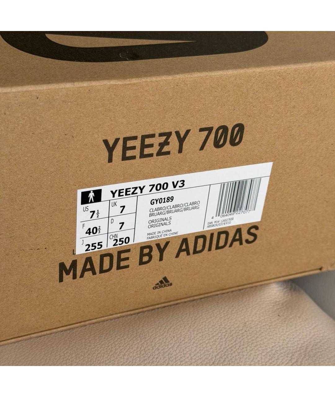 ADIDAS YEEZY Черные текстильные кроссовки, фото 6