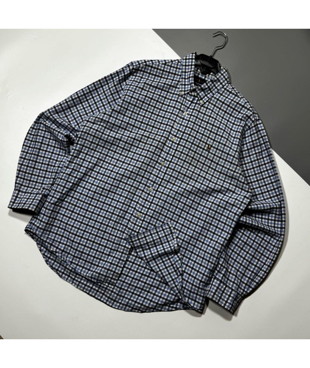 POLO RALPH LAUREN Голубая хлопковая кэжуал рубашка, фото 2