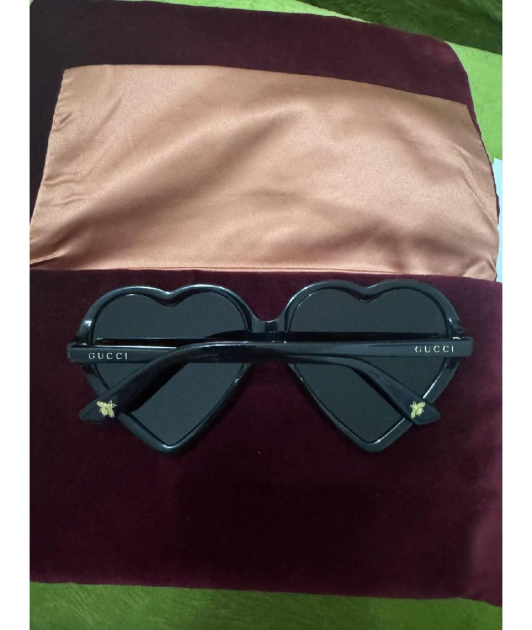 GUCCI Черные пластиковые солнцезащитные очки, фото 2
