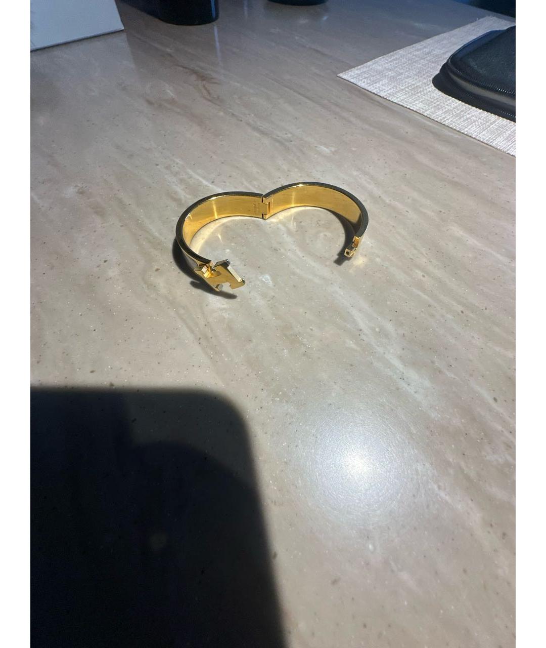 HERMES Белый металлический браслет, фото 2