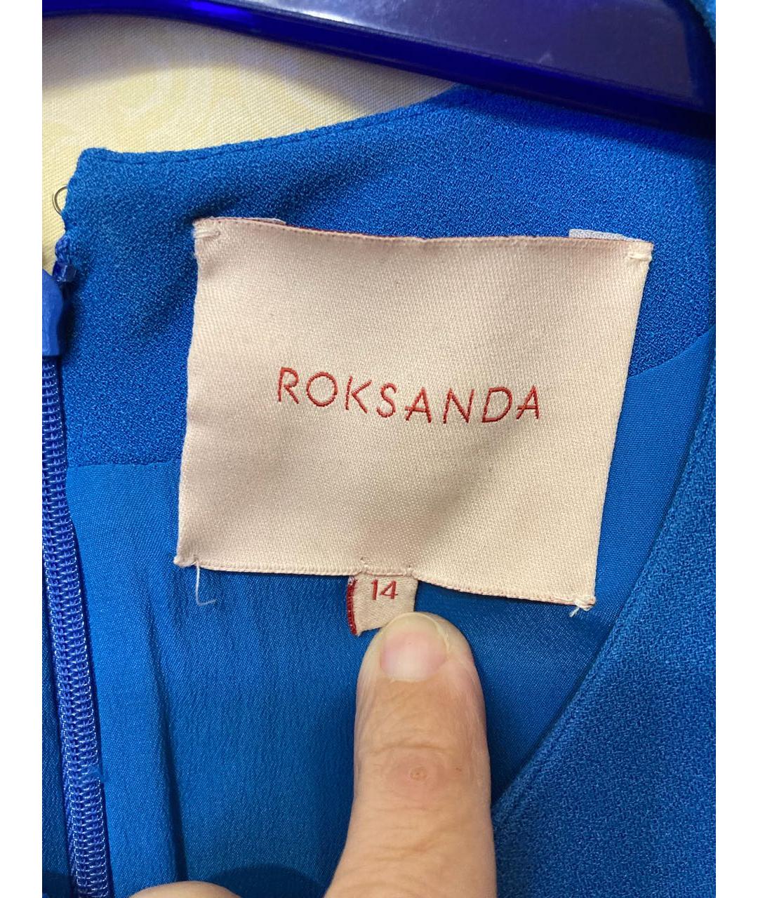 ROKSANDA Синее вискозное повседневное платье, фото 5