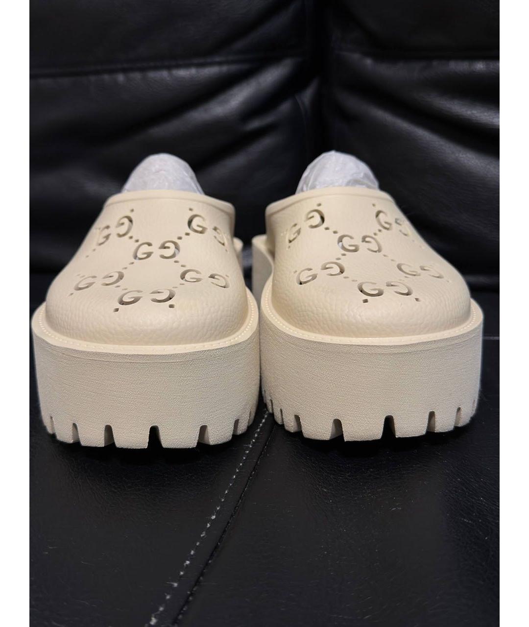 GUCCI Бежевые мюли, фото 2