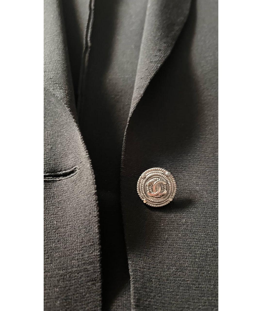 CHANEL Черная вискозная жилетка, фото 4