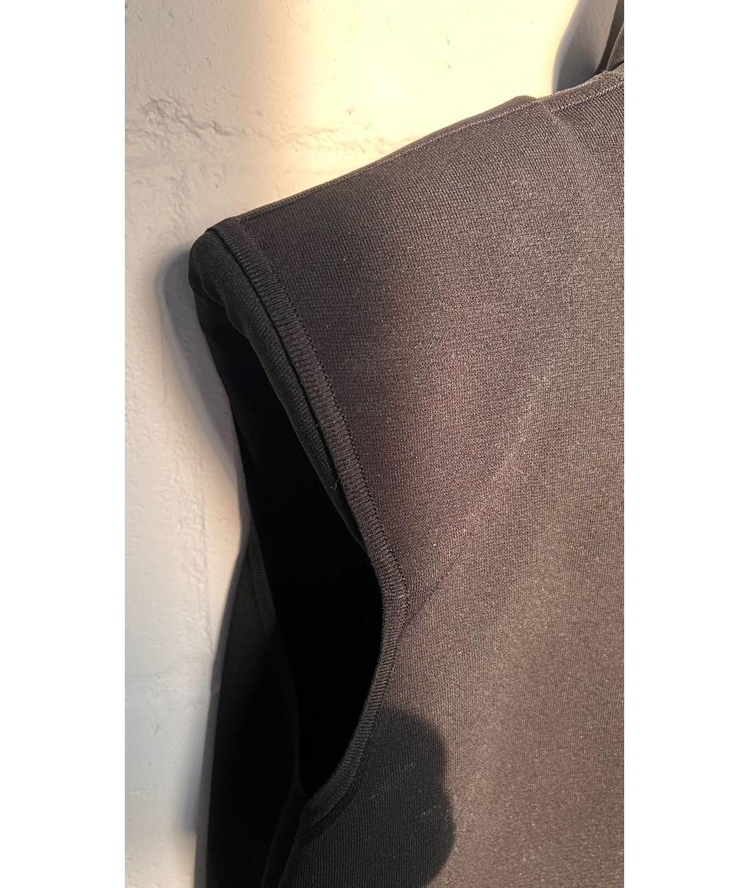 CHANEL Черная вискозная жилетка, фото 6