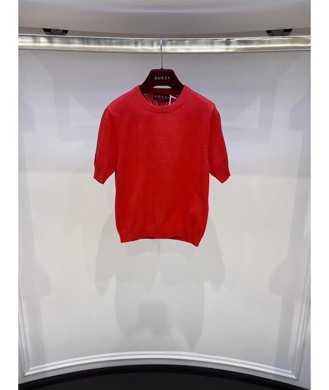 GUCCI Красная футболка, фото 3