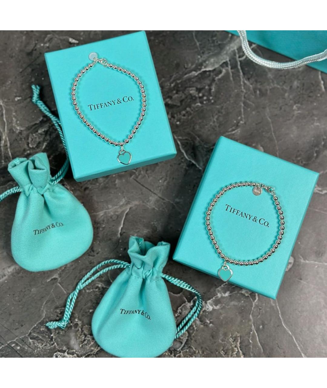 TIFFANY&CO Бирюзовый серебряный браслет, фото 3