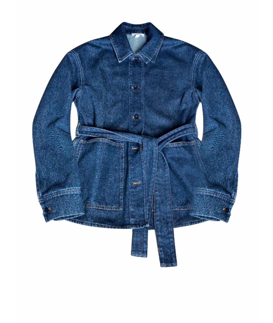 COS Темно-синий хлопковый жакет/пиджак, фото 1