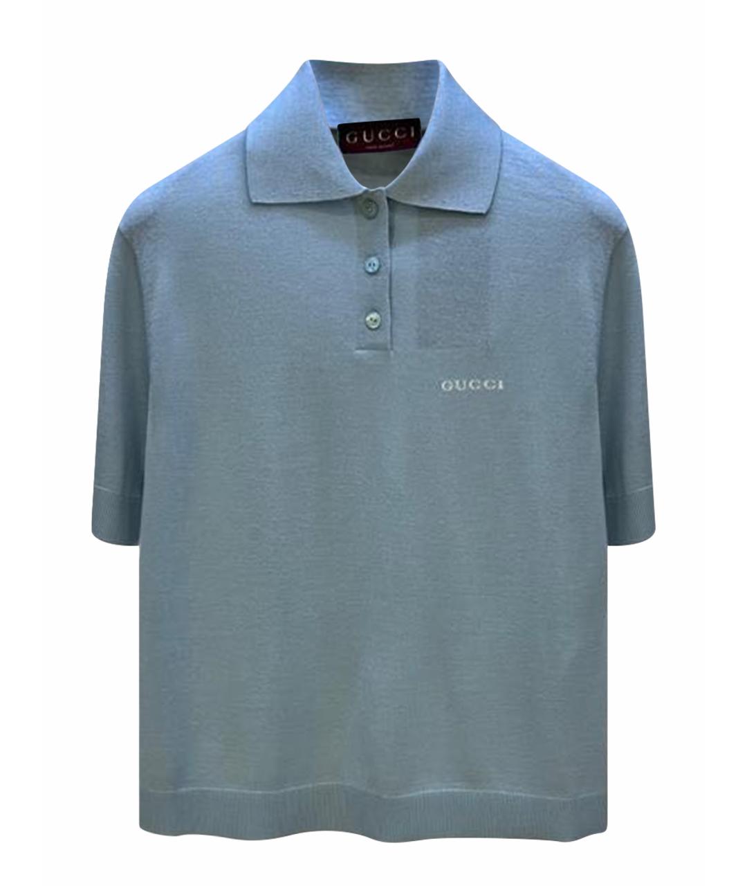 GUCCI Голубая футболка, фото 1