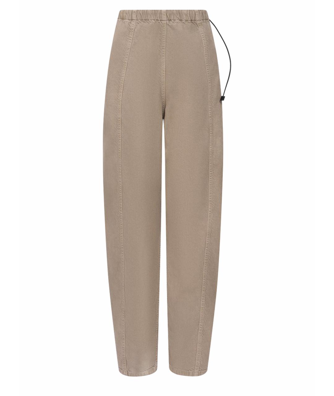 HAIKURE Бежевые деним брюки широкие, фото 1