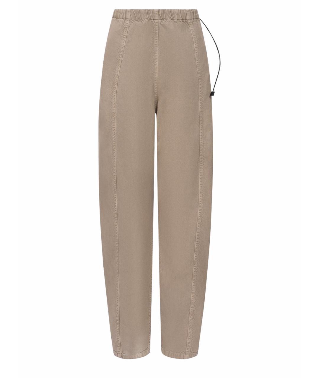 HAIKURE Бежевые деним брюки широкие, фото 6