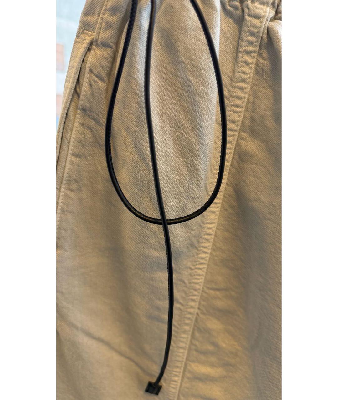 HAIKURE Бежевые деним брюки широкие, фото 5