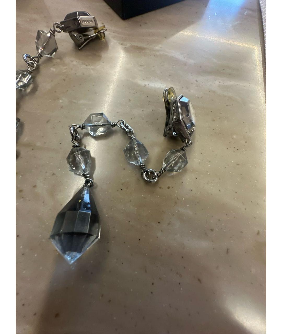 PRADA Серебряные серьги, фото 2