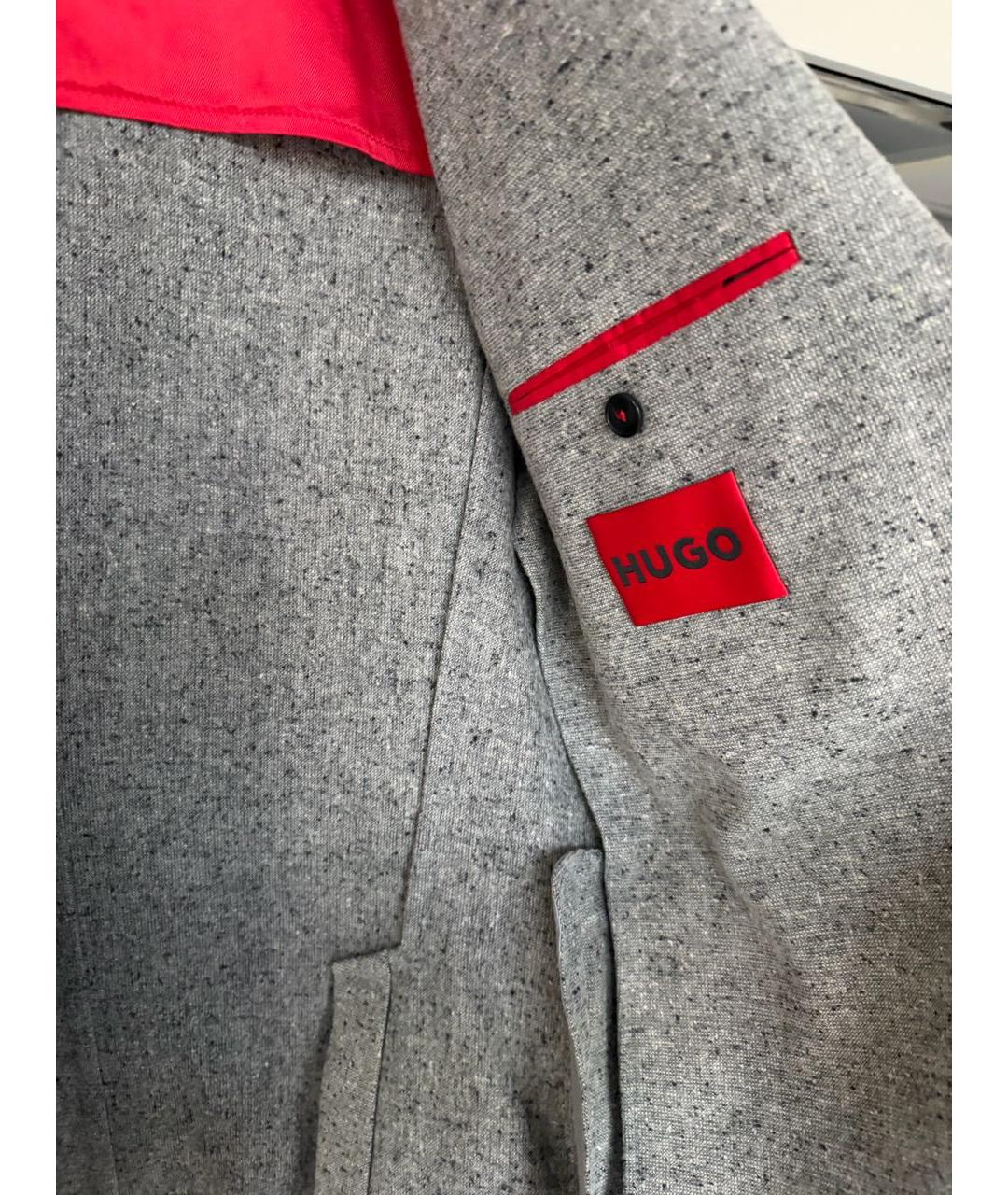 HUGO Серый повседневный костюм, фото 2