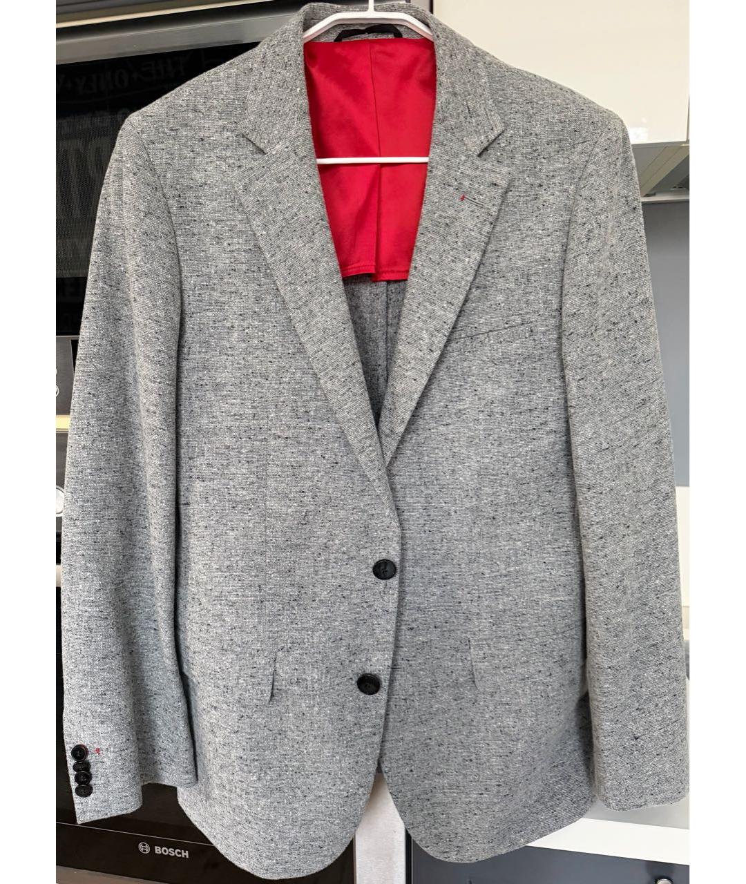 HUGO Серый повседневный костюм, фото 9