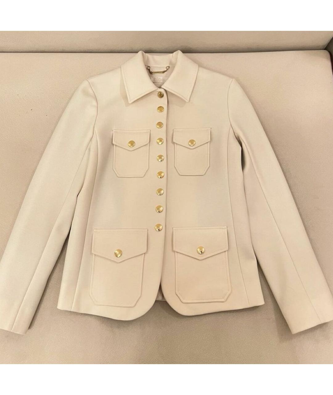 CHLOE Белый жакет/пиджак, фото 8