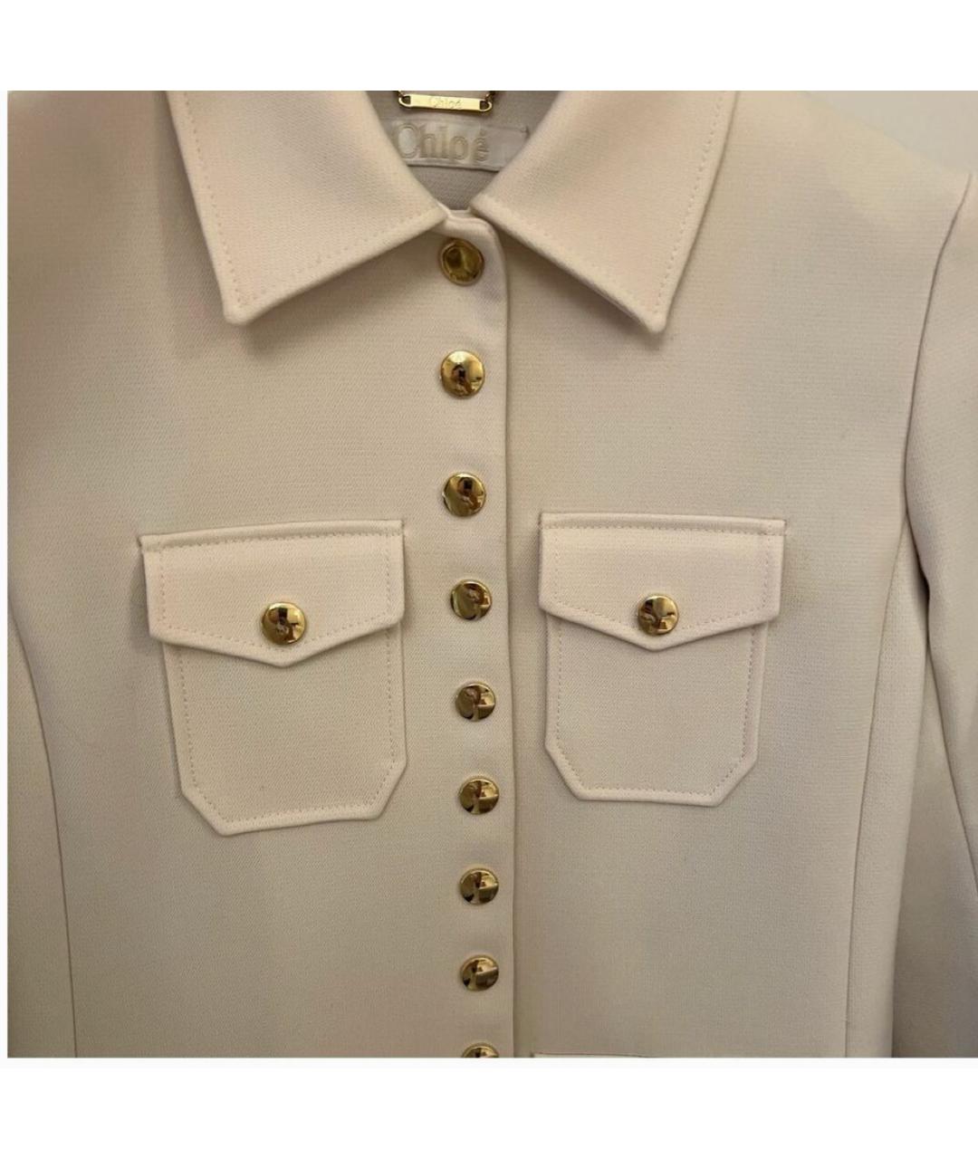 CHLOE Белый жакет/пиджак, фото 3