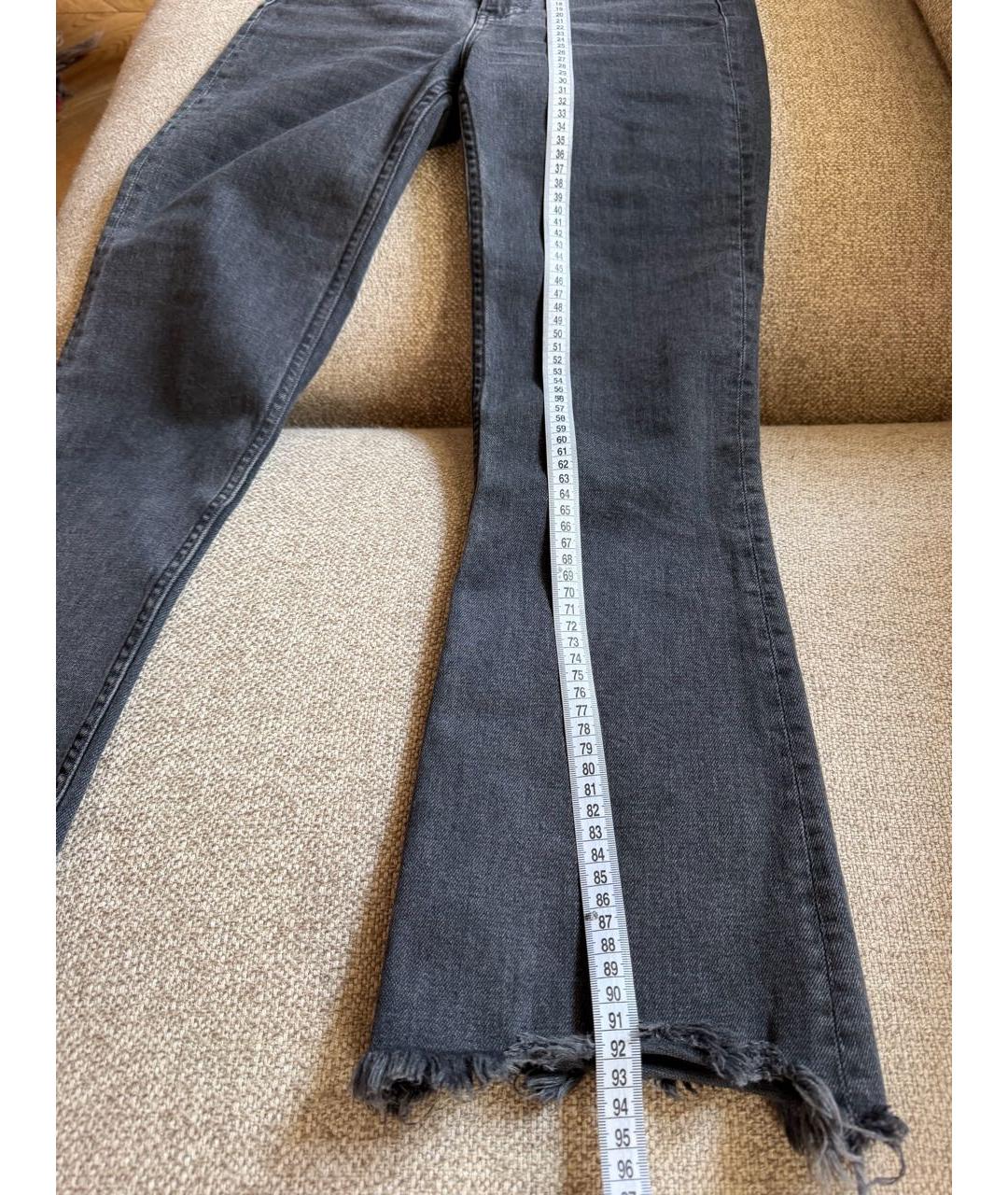 3X1 Серые хлопко-эластановые джинсы клеш, фото 7