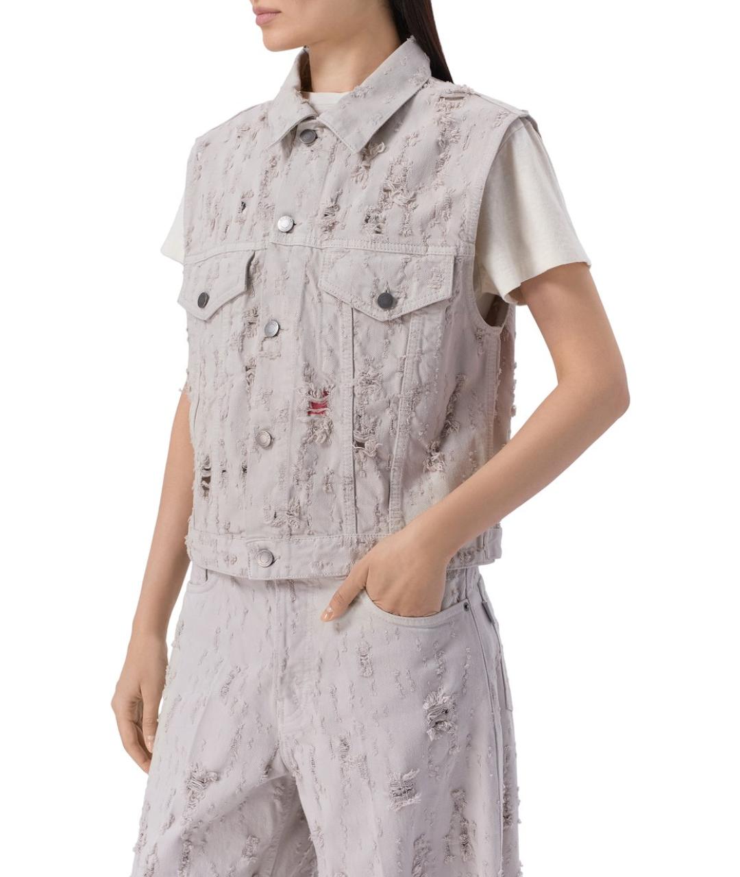 HAIKURE Серый деним жилет, фото 2