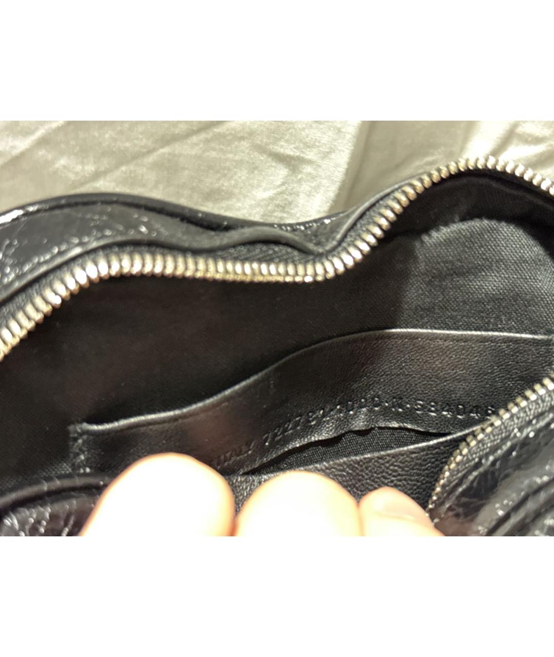 BALENCIAGA Черная кожаная сумка через плечо, фото 4