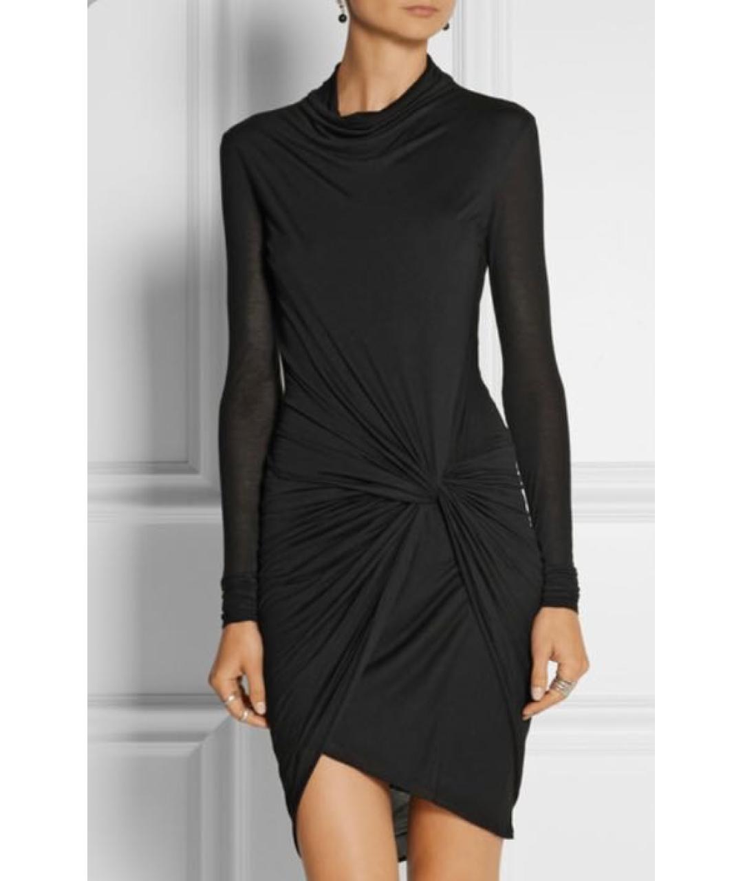 HELMUT LANG Черное коктейльное платье, фото 7