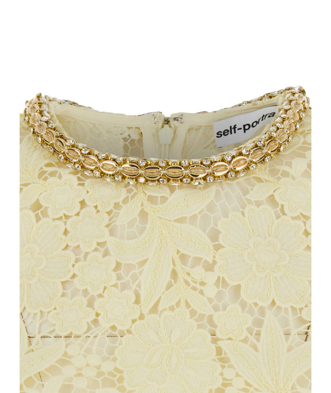 SELF-PORTRAIT Желтая блузы, фото 3