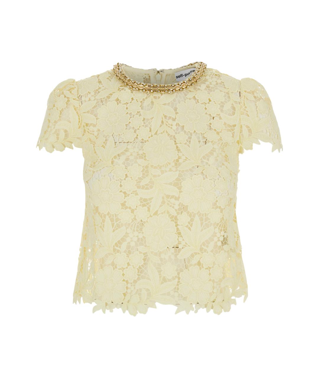 SELF-PORTRAIT Желтая блузы, фото 1