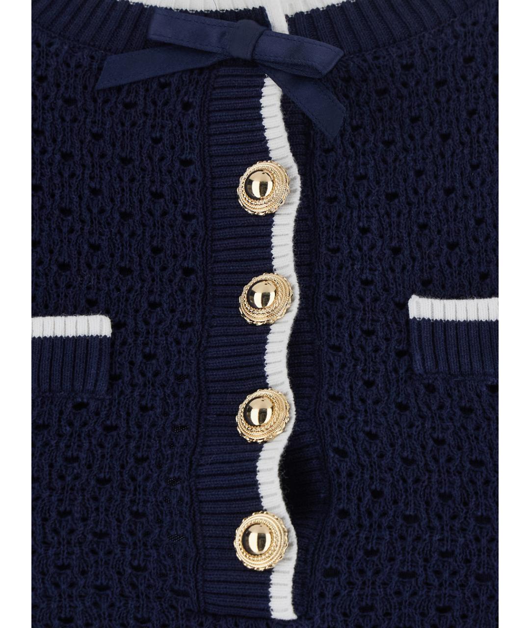 SELF-PORTRAIT Синее повседневное платье, фото 3