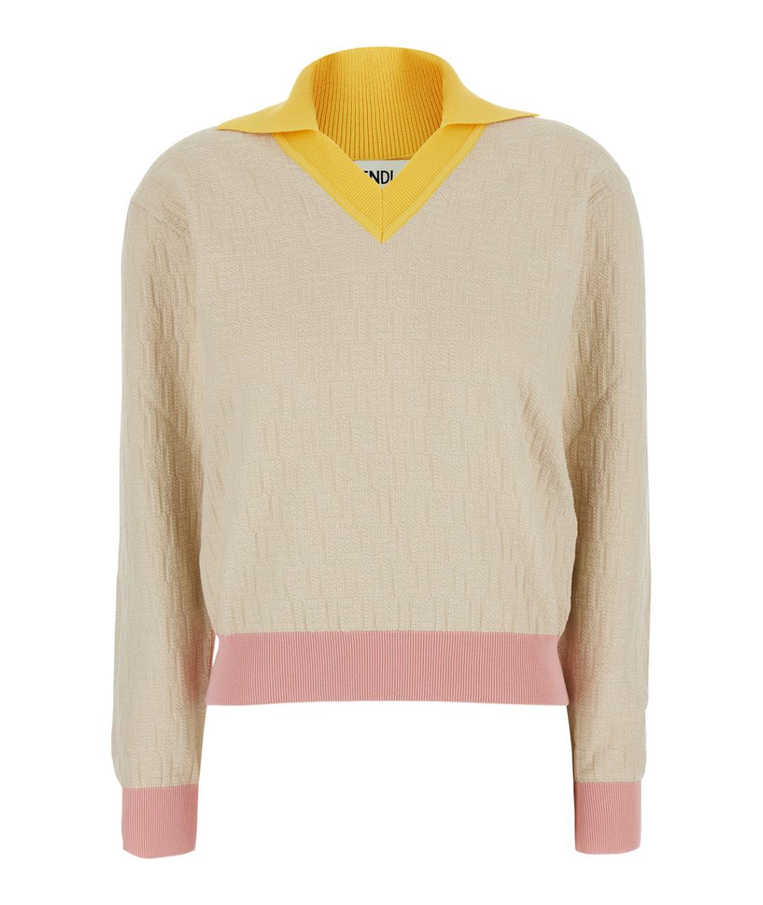 FENDI Мульти хлопковый джемпер / свитер, фото 1