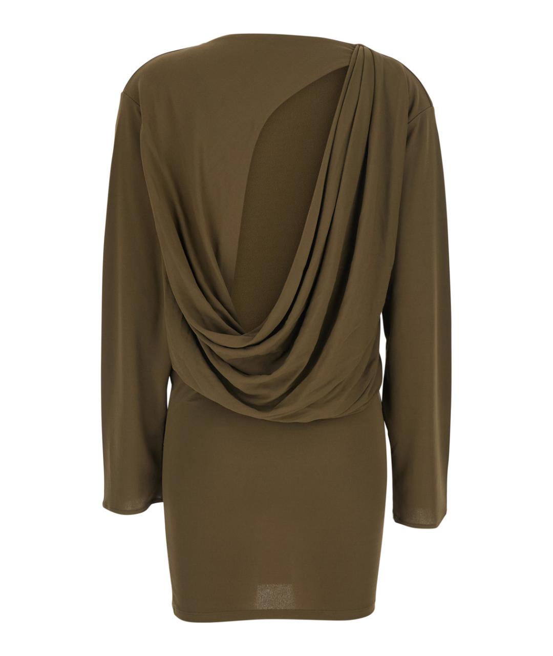 JACQUEMUS Зеленые вискозное повседневное платье, фото 2