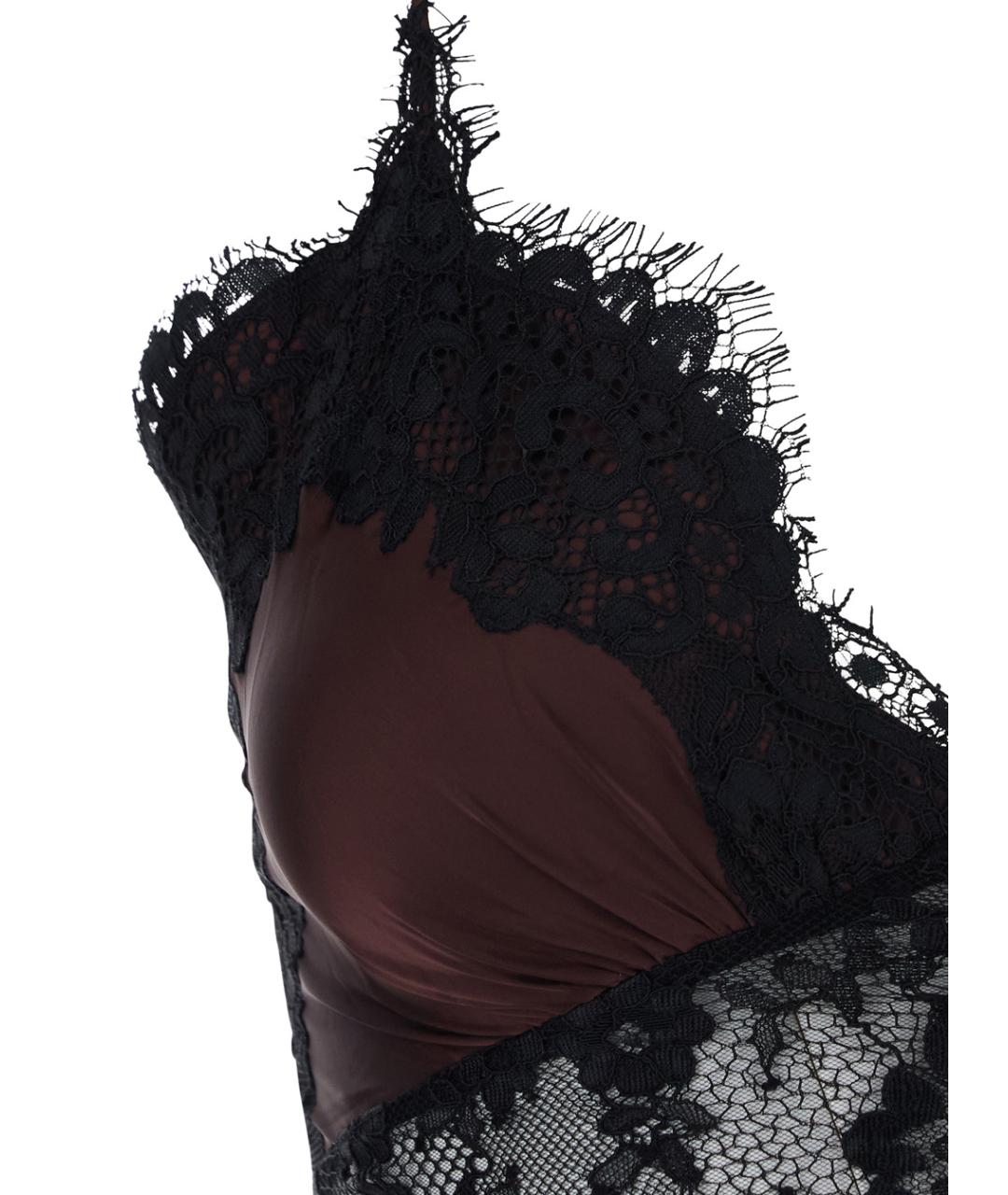 SELF-PORTRAIT Коричневое вечернее платье, фото 3