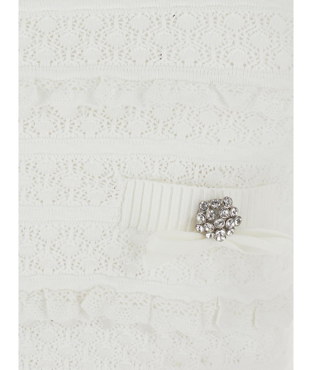 SELF-PORTRAIT Белый вискозный джемпер / свитер, фото 3