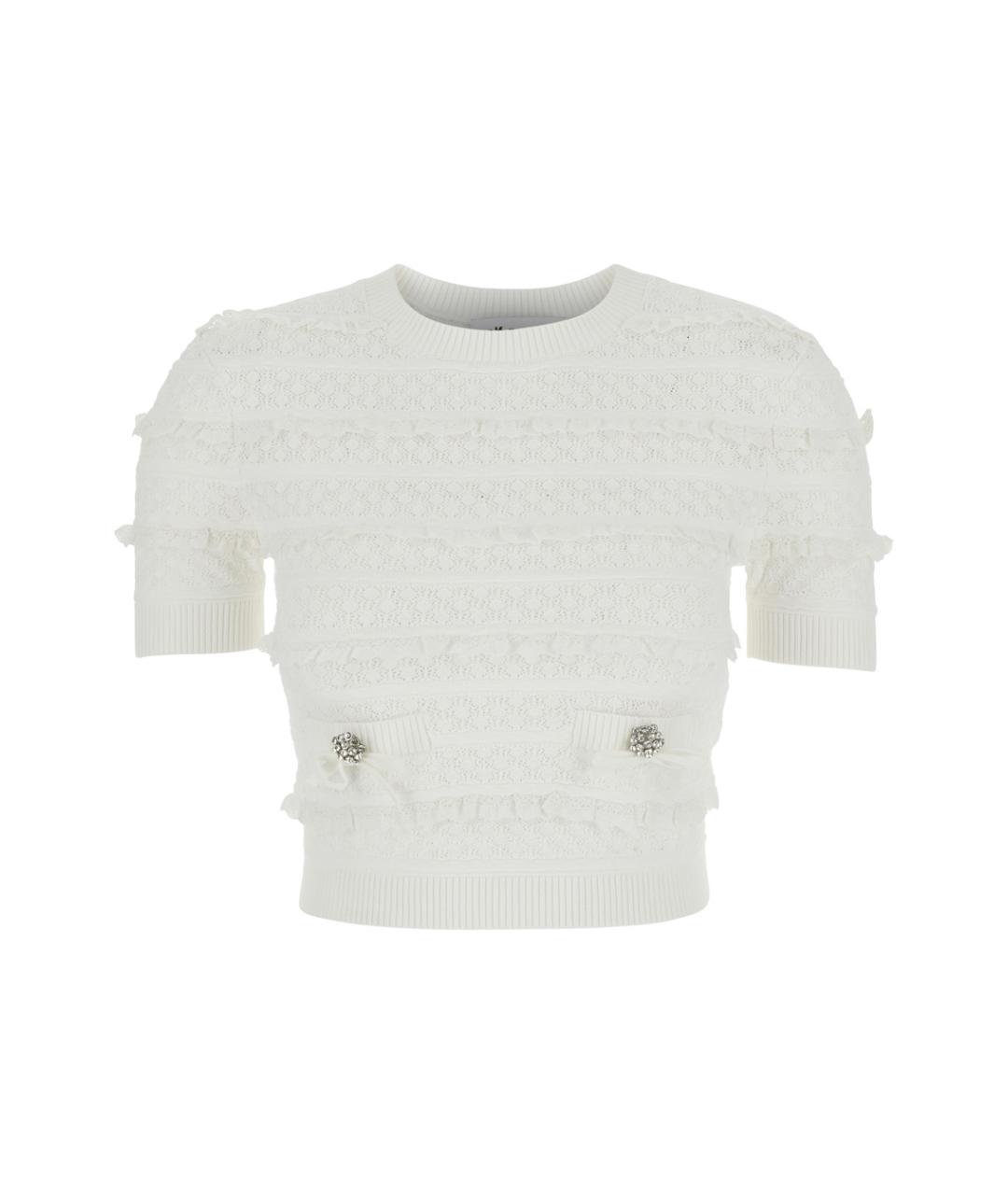 SELF-PORTRAIT Белый вискозный джемпер / свитер, фото 1