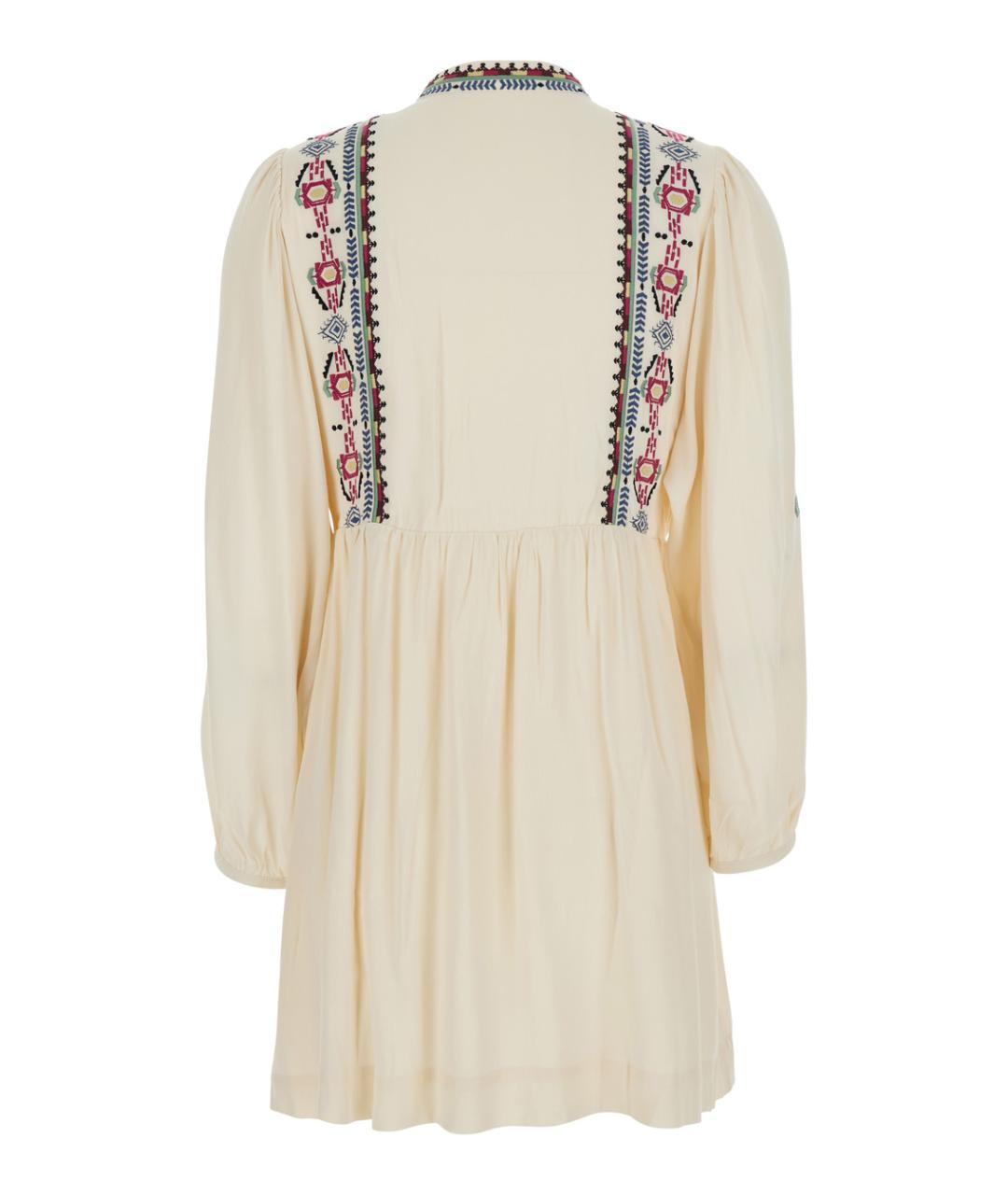 BA&SH Белое вискозное повседневное платье, фото 2