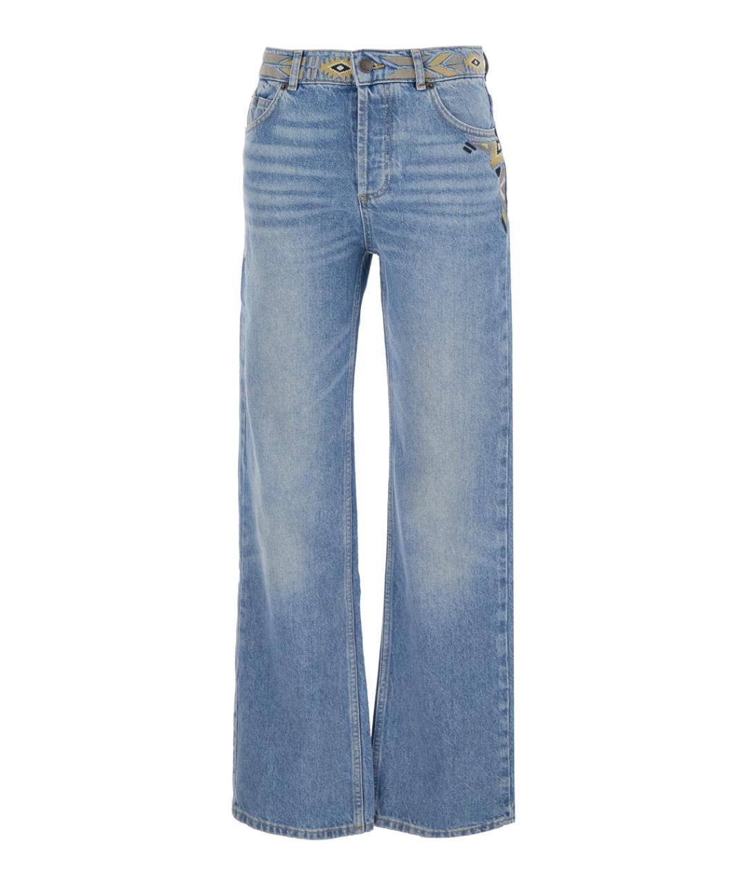 BA&SH Синие хлопковые прямые джинсы, фото 1