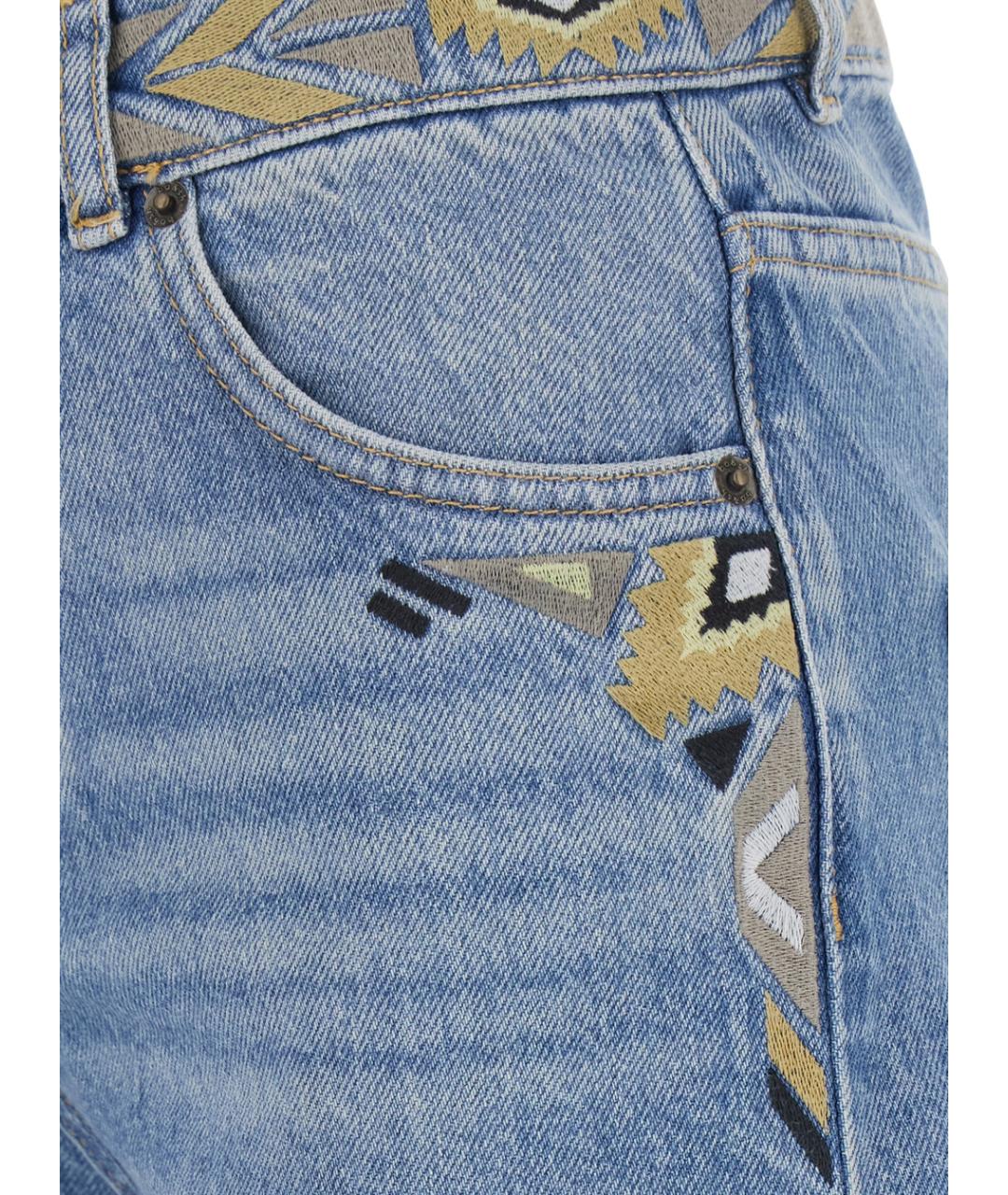 BA&SH Синие хлопковые прямые джинсы, фото 3