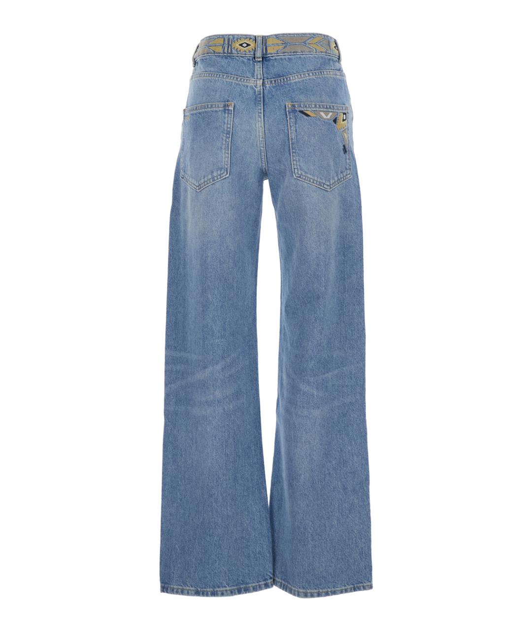 BA&SH Синие хлопковые прямые джинсы, фото 2