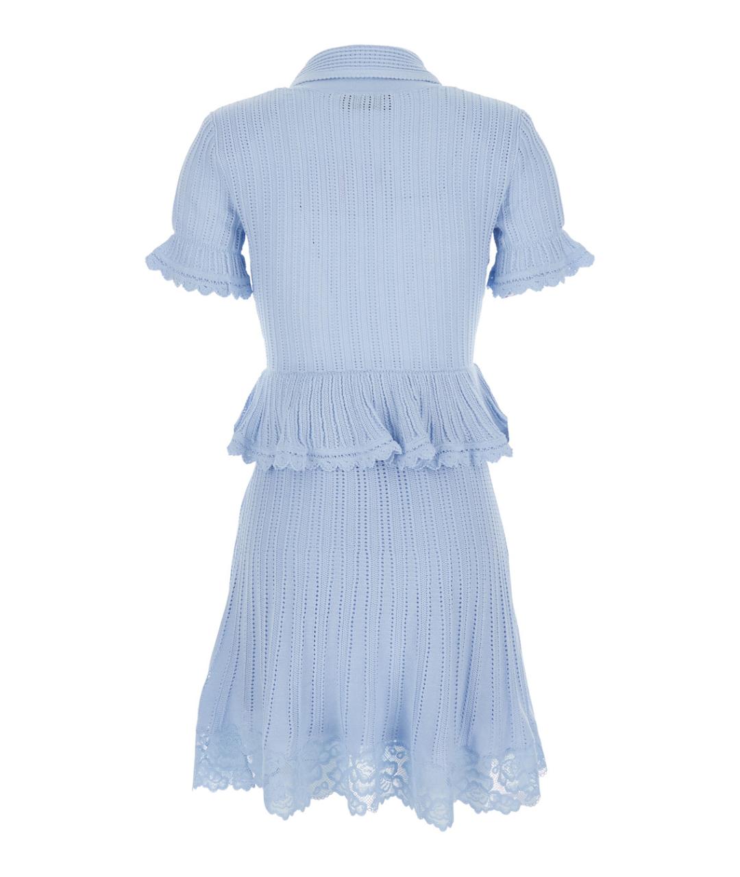 SELF-PORTRAIT Синее повседневное платье, фото 2