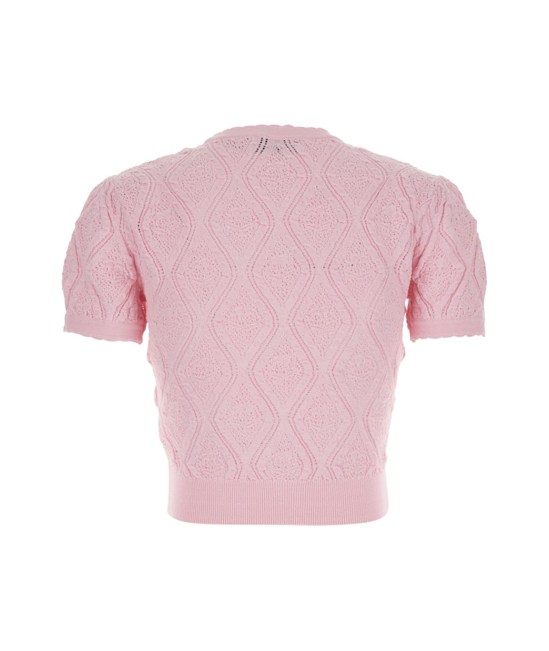 SELF-PORTRAIT Розовый хлопковый кардиган, фото 2