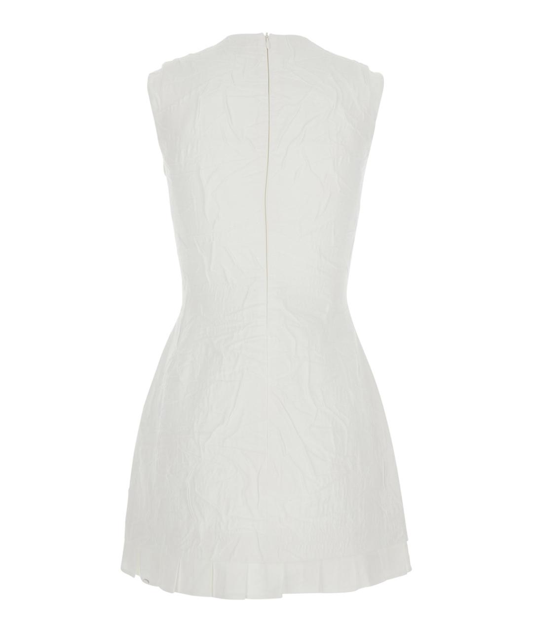 SHUSHU/TONG Белое вискозное повседневное платье, фото 2