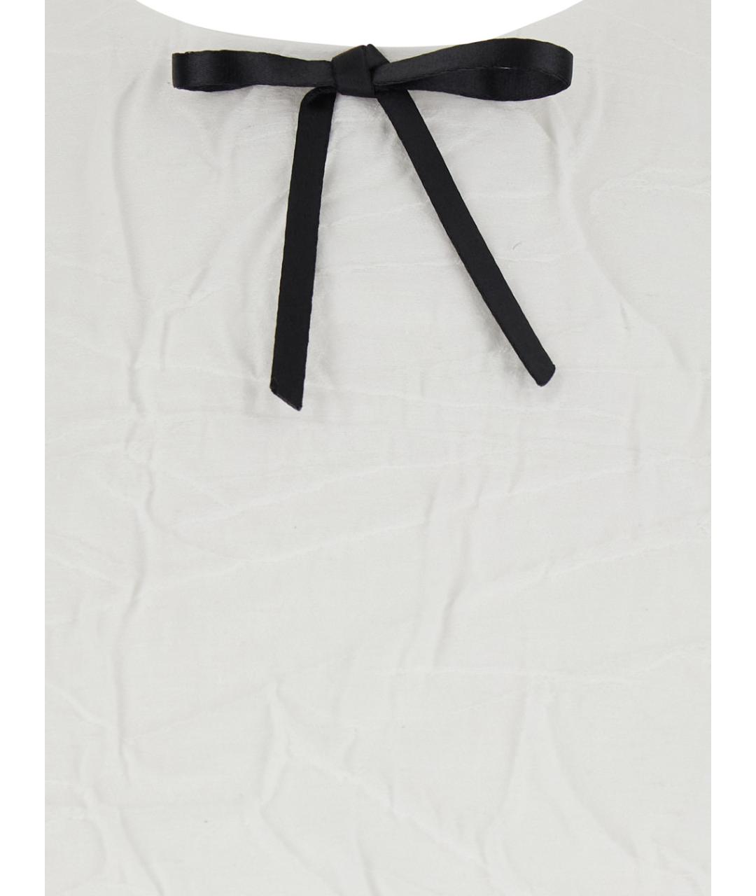 SHUSHU/TONG Белое вискозное повседневное платье, фото 3