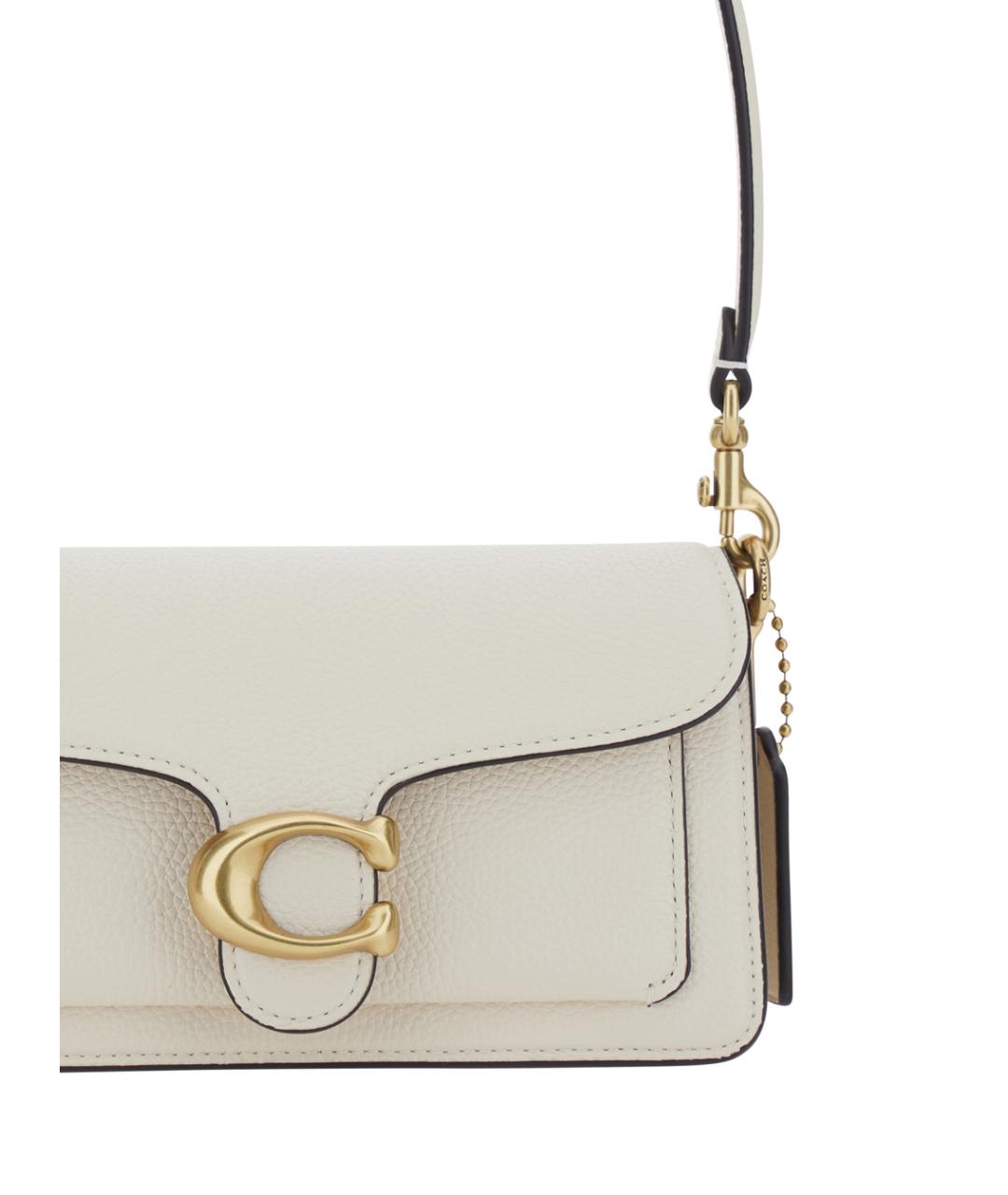 COACH Белая кожаная сумка через плечо, фото 3